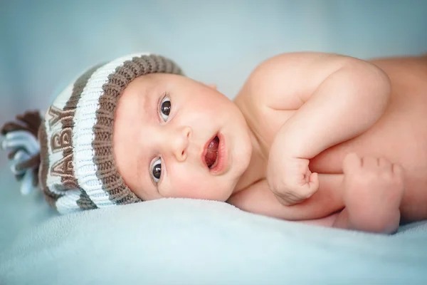 Closeup novorozence portrét — Stock fotografie