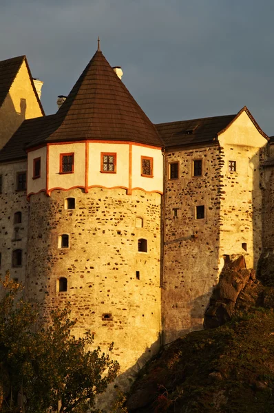 Detail of the Gothic-Romanesque castle Loket in the Czech Republic — Stock Photo, Image