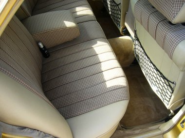 Beige checkered seats clipart