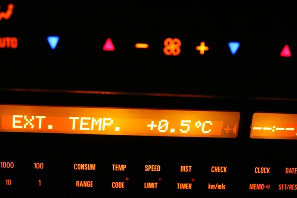 Car board computer display at night — Stock Photo, Image