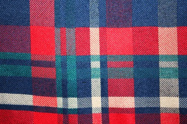 Scottish Plaid (checkered) textile background — Stock Photo, Image