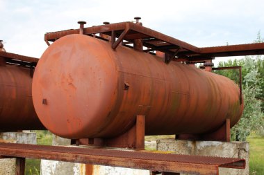 Paslı sıvılaştırılmış gaz silindir