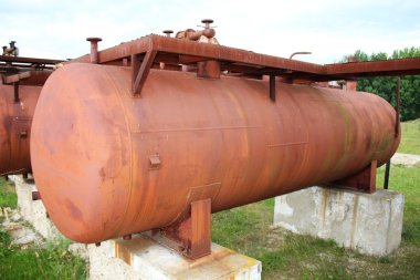 Paslı sıvılaştırılmış gaz silindir