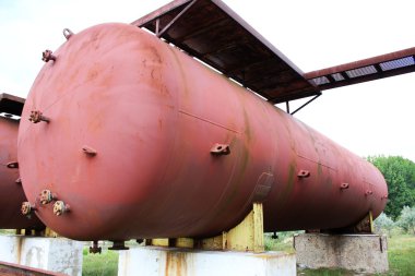 Paslı sıvılaştırılmış gaz silindir