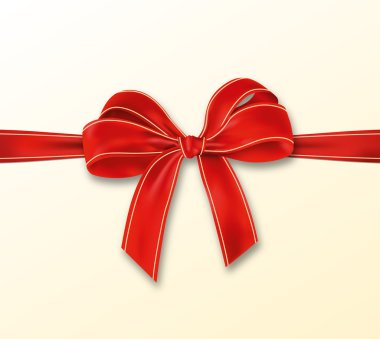 B gerçekçi kırmızı yay ile açık sarı Şerit çizgileri