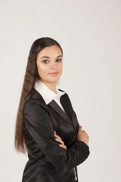 Girl in a business suit — Stock Photo, Image