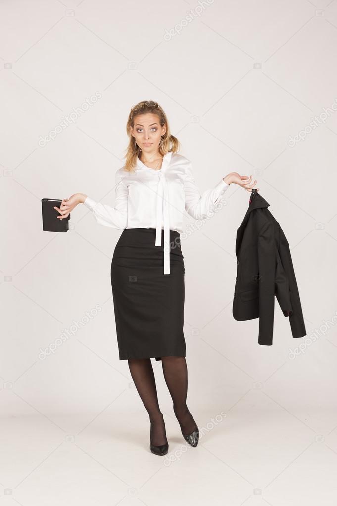 Business woman throws up his hands — Stock Photo © 79photo79 62390869