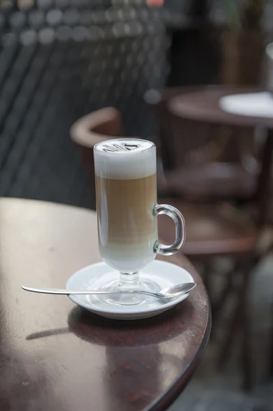Café con leche y caramelo — Foto de Stock