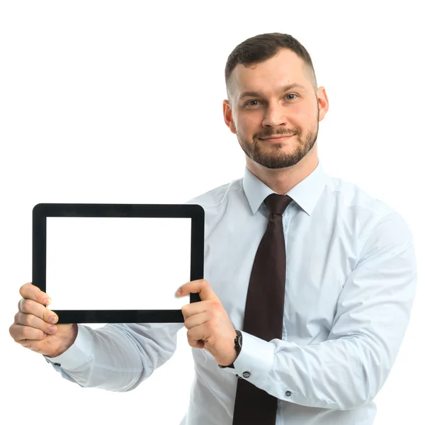 İşadamı holding tablet elinde