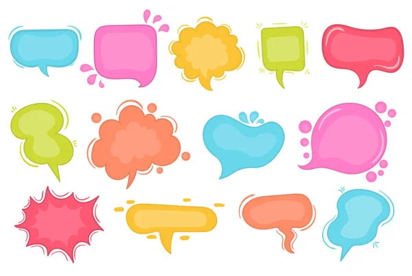 Textextured Speech Bubble Signs Transparent Background Isolated Tured Speech Bubble — Stock Vector