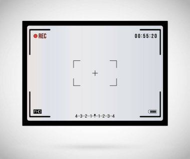 Kamera ekranına odaklan. Artan ekran odağı ve batarya durumu, görüntü kalitesi, görüntü stabilizasyonu. Kamera pozlama ayarlarıyla dolu bir dijital odak gösterici.