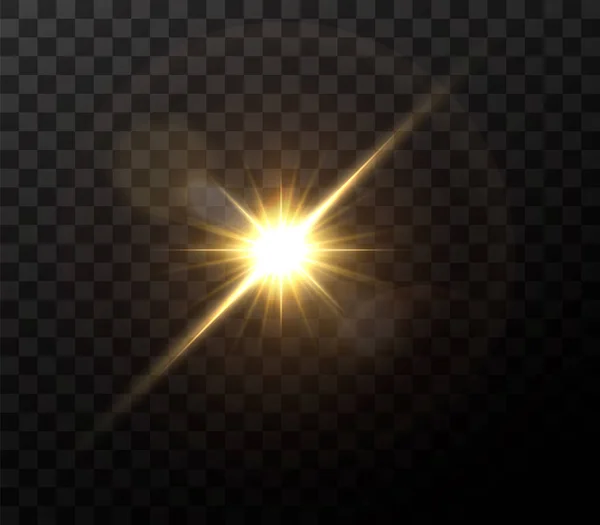 Abstract Transparant Zonlicht Speciale Lens Flare Licht Effect Vector Wazig — Stockvector