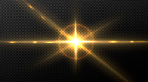 Efecto Luz Destello Lente Especial Luz Solar Transparente Abstracta Desenfoque — Archivo Imágenes Vectoriales