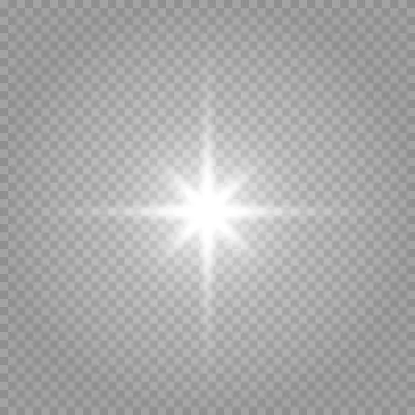 Sinar Matahari Transparan Abstrak Suar Lensa Khusus Efekt Vector Kabur - Stok Vektor