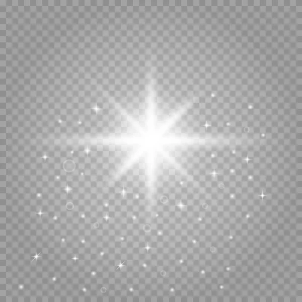 Abstract Transparant Zonlicht Speciale Lens Flare Licht Effect Vector Wazig — Stockvector