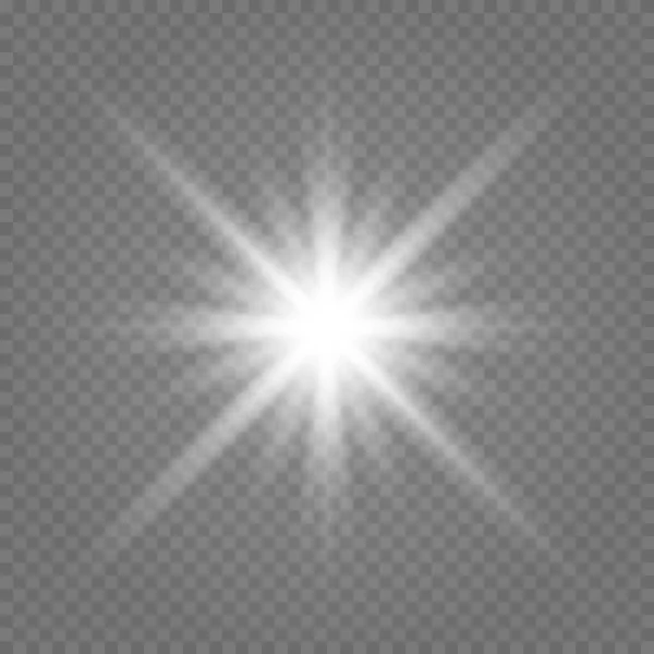 Abstract Transparant Zonlicht Speciale Lens Flare Licht Effect Vector Wazig — Stockvector