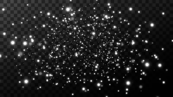 Искрометная Волшебная Пыль Фактурном Черно Белом Фоне Золотистой Скользящей Пыли — стоковый вектор