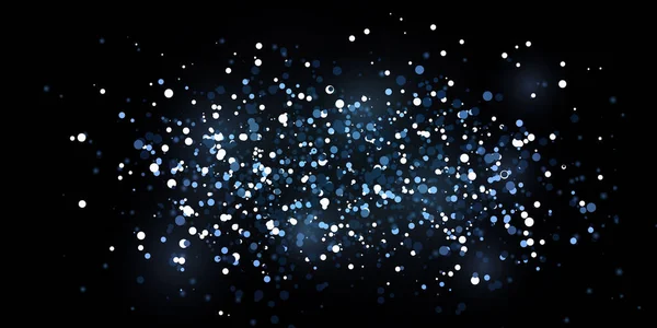 Noel Altın Konfeti Yıldızları Yağıyor Parlayan Yıldızlar Gece Gökyüzünde Uzayın — Stok Vektör