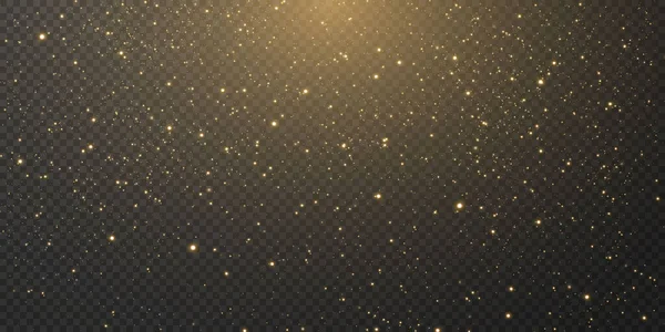 Navidad Estrellas Confeti Oro Están Cayendo Las Estrellas Brillantes Vuelan — Archivo Imágenes Vectoriales