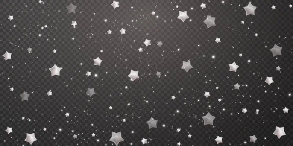 Navidad Estrellas Confeti Oro Están Cayendo Las Estrellas Brillantes Vuelan — Archivo Imágenes Vectoriales