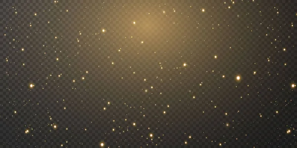 Navidad Estrellas Confeti Oro Están Cayendo Las Estrellas Brillantes Vuelan — Archivo Imágenes Vectoriales