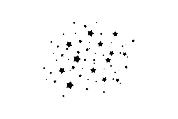 Csillagos Konfetti Csillámporral Fényes Háttér Fehér Absztrakt Textúra Ünnepi Dekorációs — Stock Vector