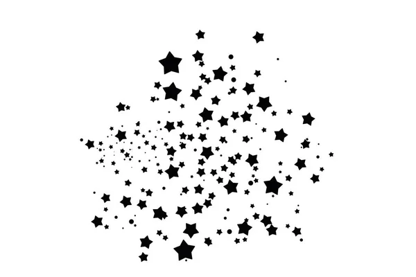 Csillagos Konfetti Csillámporral Fényes Háttér Fehér Absztrakt Textúra Ünnepi Dekorációs — Stock Vector