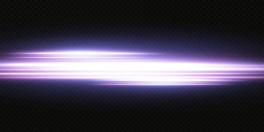 Beyaz yatay lensler parlıyor. Lazer ışınları, yatay ışık ışınları. Güzel ışık fişekleri. Işık arka planında parlak çizgiler. Parlak, soyut, ışıl ışıl bir arka plan.