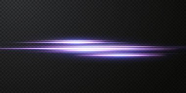 Beyaz yatay lensler parlıyor. Lazer ışınları, yatay ışık ışınları. Güzel ışık fişekleri. Işık arka planında parlak çizgiler. Parlak, soyut, ışıl ışıl bir arka plan.