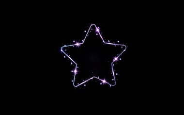 Işık efektli altın çerçeve. Parlak dikdörtgen pankart. Siyah şeffaf arka planda izole edilmiş. Vektör illüstrasyonuName.