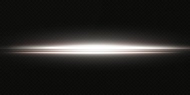 Beyaz yatay lensler parlıyor. Lazer ışınları, yatay ışık ışınları. Güzel ışık fişekleri. Işık arka planında parlak çizgiler. Parlak, soyut, ışıl ışıl bir arka plan.