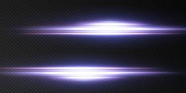 Beyaz yatay lensler parlıyor. Lazer ışınları, yatay ışık ışınları. Güzel ışık fişekleri. Işık arka planında parlak çizgiler. Parlak, soyut, ışıl ışıl bir arka plan.