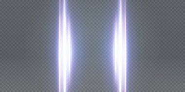 Beyaz yatay lensler parlıyor. Lazer ışınları, yatay ışık ışınları. Güzel ışık fişekleri. Işık arka planında parlak çizgiler. Parlak, soyut, ışıl ışıl bir arka plan.
