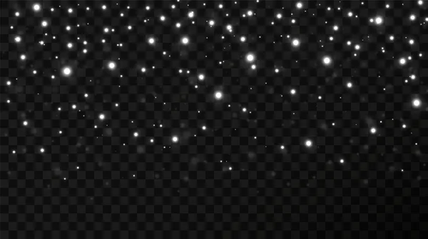 반짝이는 텍스트의 과검은 배경에 은빛의 입자와 별들의 추상적 배경을 찬양하는 — 스톡 벡터