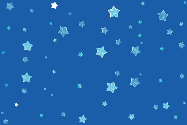 Fondo Abstracto Navidad Fondo Festivo Invierno Hecho Estrellas Garabatos Fondo — Vector de stock