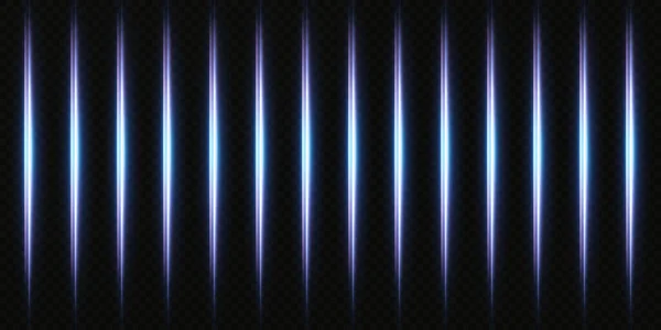 Pacote de flares de lente horizontal branca. Feixes laser —  Vetores de Stock