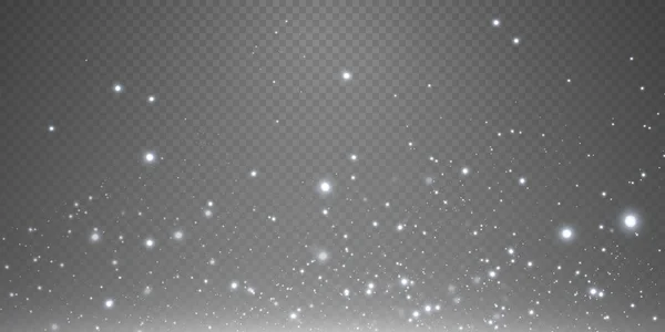 Bokeh Licht Lichter Effekt Hintergrund Weihnachten Hintergrund Aus Leuchtendem Staub — Stockvektor
