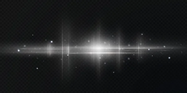 Balení Bílých Vodorovných Čoček Laserové Paprsky Horizontální Světelné Paprsky Nádherné — Stockový vektor