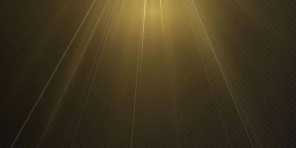 Вектор Света Прожектора Изолирован Прозрачном Фоне Коллекция Векторных Вспышек Света — стоковый вектор