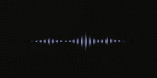 Абстрактний Синій Цифровий Еквалайзер Вектор Елемента Візерунка Звукової Хвилі — стоковий вектор