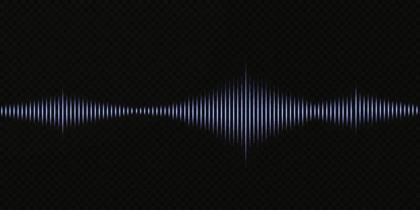 Abstrakt Blå Digital Equalizer Vektor För Ljud Våg Mönster Element — Stock vektor