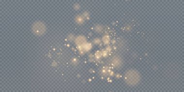 Bokeh ışıkları arka planı etkiler. Parlayan tozun Noel arkaplanı Parlayan bokeh konfetisinin ve tasarımın için kıvılcım dokunun kıvılcımı.