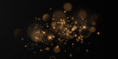 Bokeh ışıkları arka planı etkiler. Parlayan tozun Noel arkaplanı Parlayan bokeh konfetisinin ve tasarımın için kıvılcım dokunun kıvılcımı.