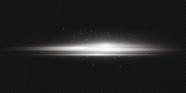 Balení Bílých Vodorovných Čoček Laserové Paprsky Horizontální Světelné Paprsky Nádherné — Stockový vektor
