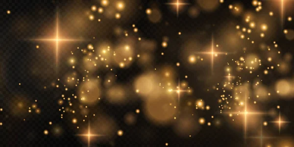 Світлодіодні Ліхтарі Боке Мають Ефект Фону Різдвяний Фон Сяючого Пилу — стоковий вектор