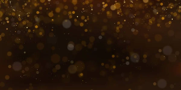 Рождественский Праздничный Фон Легких Конфетти Маленьких Сияющих Золотых Огней Прозрачном — стоковый вектор