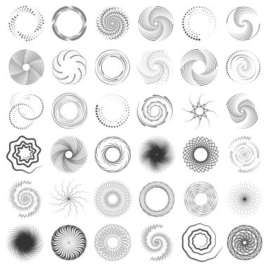 Radyal hız çizgileri koyu noktalı eğriler girdap şeklinde ince yarım ton ince soyut desenler web sayfaları için uygulanır logo oyunları poster çerçeve simgelerini indirir iş kartı sitesinin tasarımı