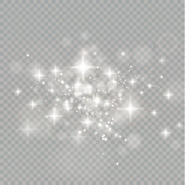 Kerst Achtergrond Van Glanzend Stof Kerstmis Gloeiende Bokeh Confetti Vonk — Stockvector