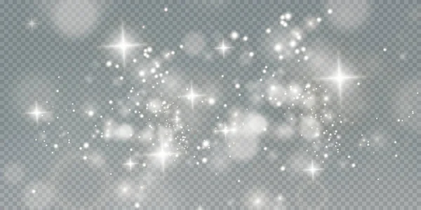 Kerst Achtergrond Van Glanzend Stof Kerstmis Gloeiende Bokeh Confetti Vonk — Stockvector