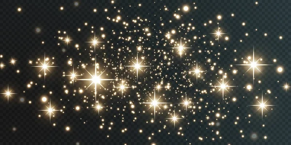 Bokeh Işıkları Arka Planı Etkiler Parlayan Tozun Noel Arkaplanı Parlayan — Stok Vektör